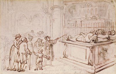 Denkmäler in der Westminster Abbey von Thomas Rowlandson